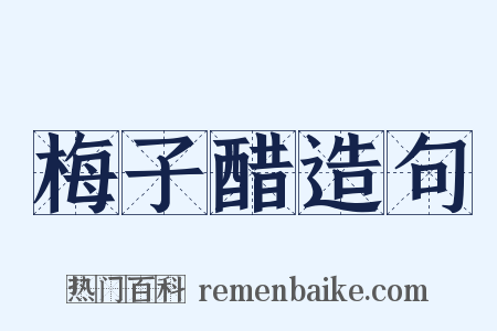 梅子醋造句是什么意思的图片